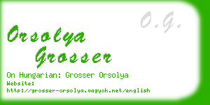 orsolya grosser business card